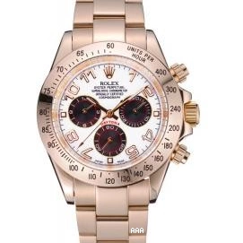 Aaa replica watch with White Black Cosmograph Rolex Gold Daytona 622548 Subdials Bracelet 0717